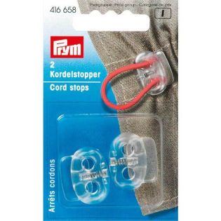 Prym - Kordelstopper - transparent (2er Set)