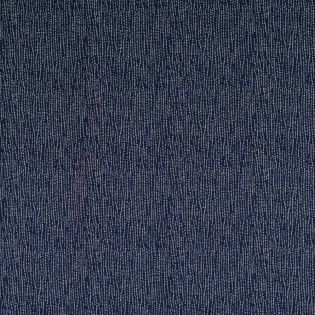 Baumwolle - Kette aus Punkten - blau-weiss 
