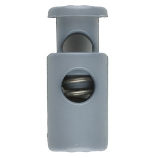 Kordelstopper - 23 mm - grau