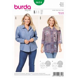 Schnittmuster - burda style - Plus Size - Bluse - 6614