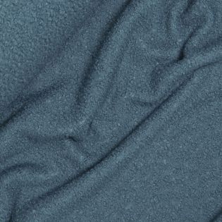 Boucle - Jackenstoff - jeansblau