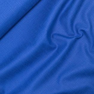 Baumwolle - Leinen - Viskose - Stretch - uni - royalblau