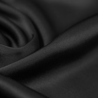 Satin - MC - Triacetat - uni - schwarz