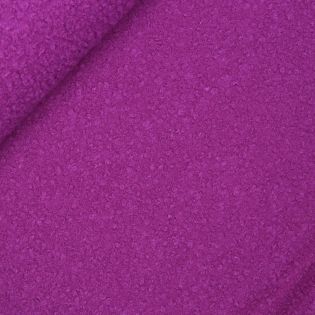 Boucle - Jackenstoff - uni - fuchsia