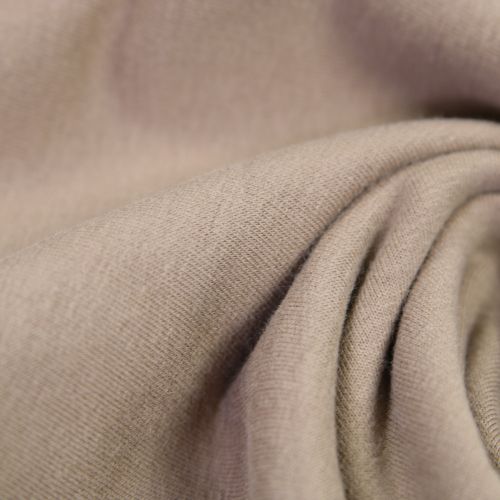 Cozy French Terry angeraut - Premium Basic - uni - taupe