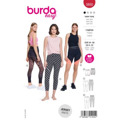 Schnittmuster - burda easy - Leggings - 5850