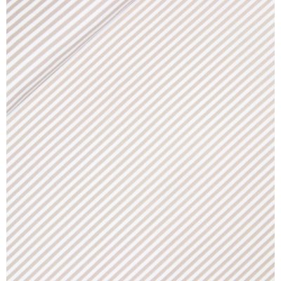 Baumwolljersey - feiner Streifen 0,5cm - beige - weiss